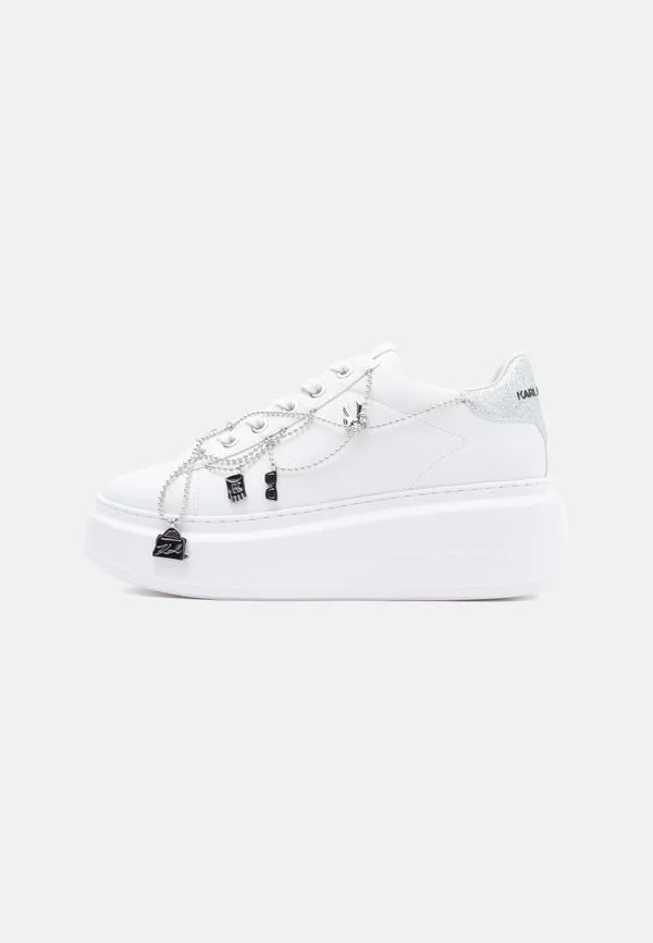 ANAKAPRI CHARM BEAD CHAIN - Sneaker low - white/silver-coloured