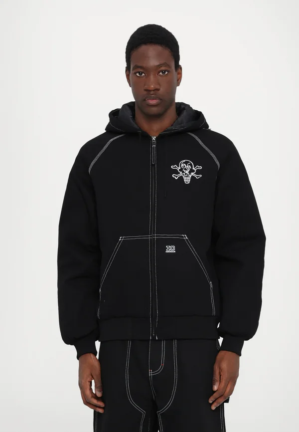 ANARCHY HOODED WORK - Übergangsjacke - black