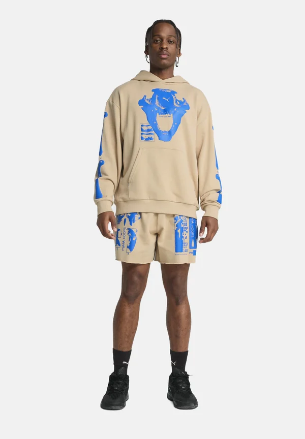 ANCIENT ROARS BASKETBALL - Kapuzenpullover - light sand