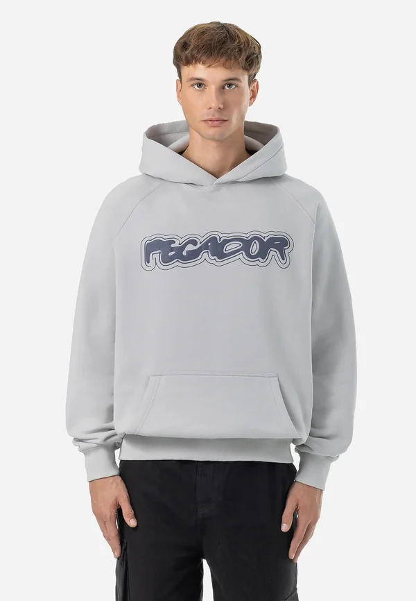 ANCLAR OVERSIZED HOODIE - Kapuzenpullover - washed clear grey
