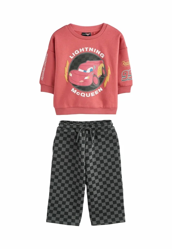 AND JOGGERS SET - Sweatshirt - red charcoal