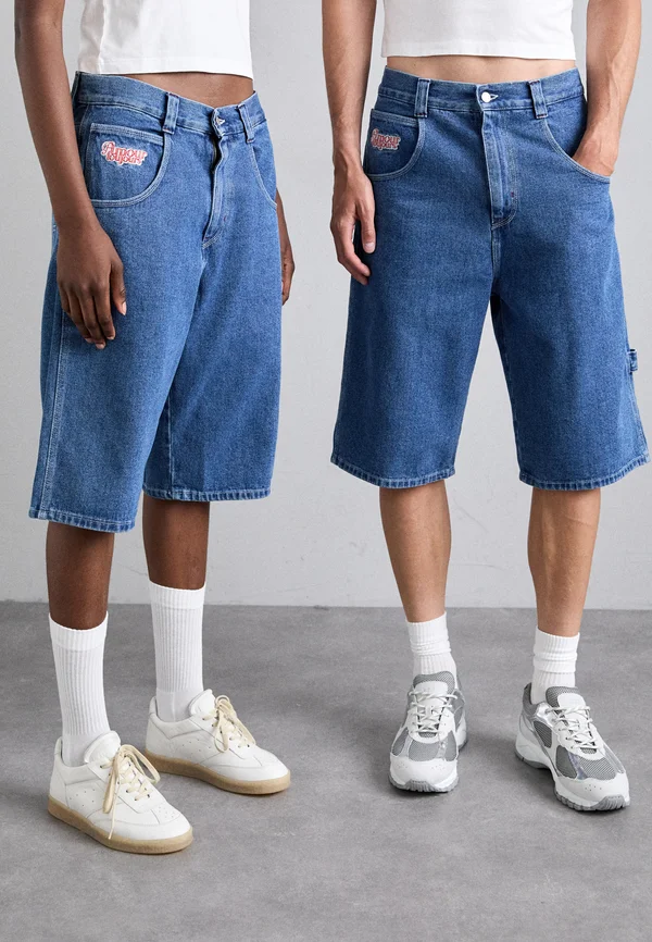 AND SEXY UNISEX - Jeans Shorts - blue