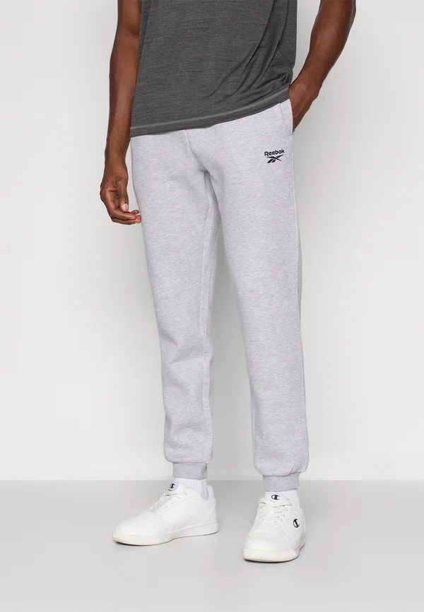 ANDRE SMALL LOGO CUFFED PANT - Jogginghose - light grey marl