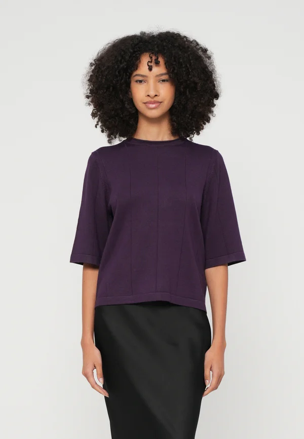 ANEMONE GLIANDRA - Strickpullover - aubergine