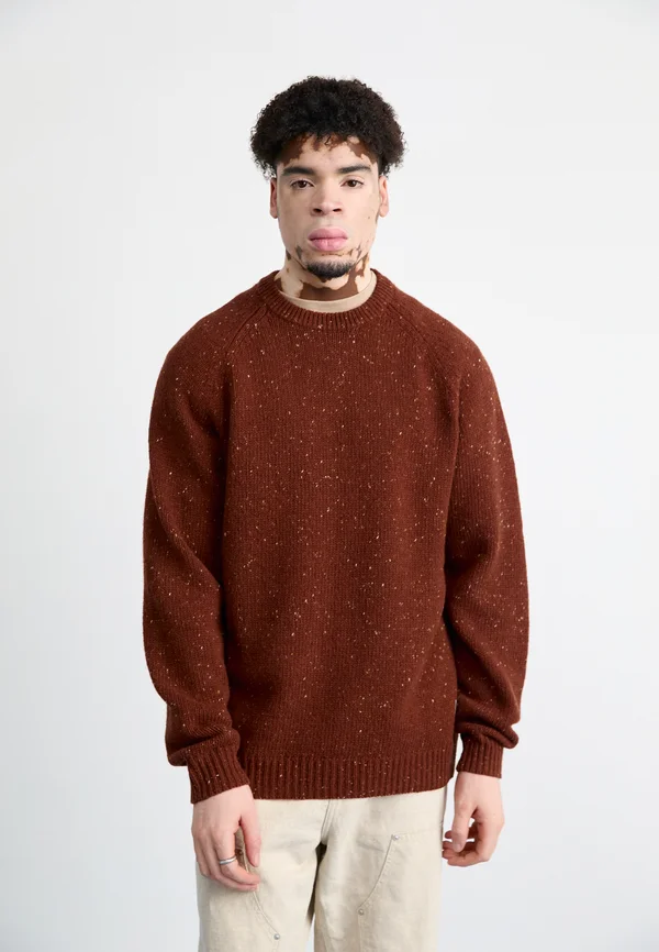 ANGLISTIC - Strickpullover - speckled offroad