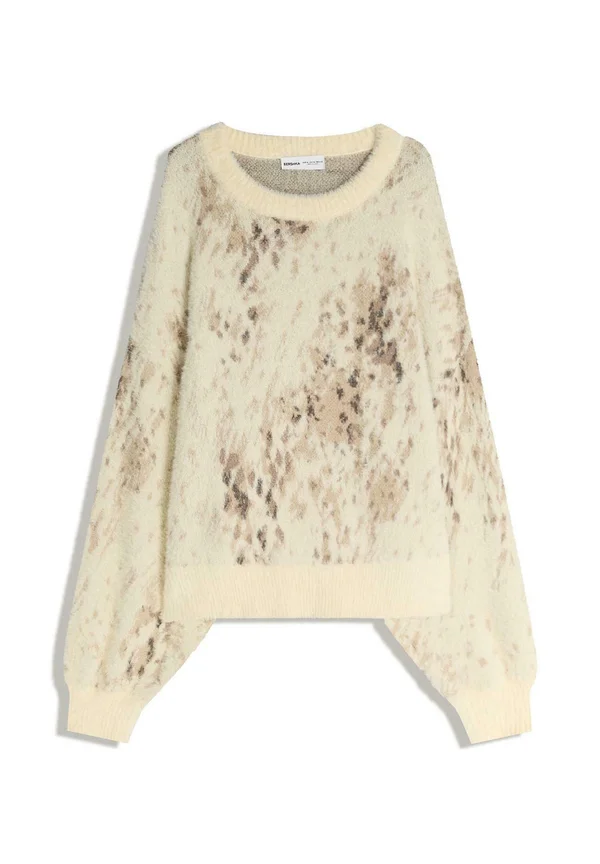 ANIMAL PRINT  - Strickpullover - beige