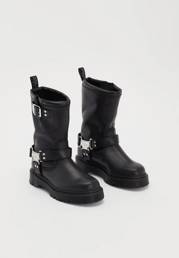 ANISTONE HI UNISEX - Cowboy-/Bikerboot - black