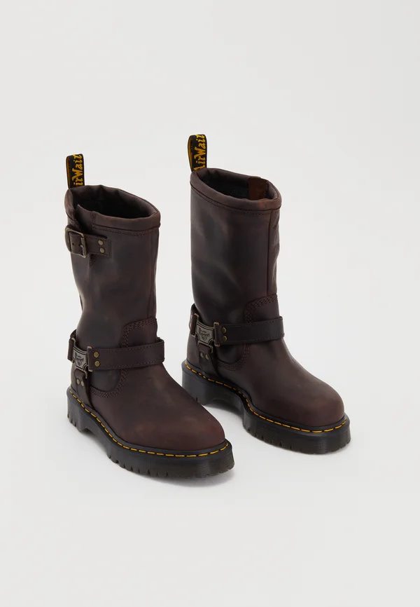 ANISTONE HI UNISEX - Cowboy-/Bikerboot - dark brown