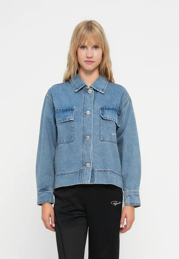 ANJAI OVERSIZED OVERSHIRT - Jeansjacke - washed blue