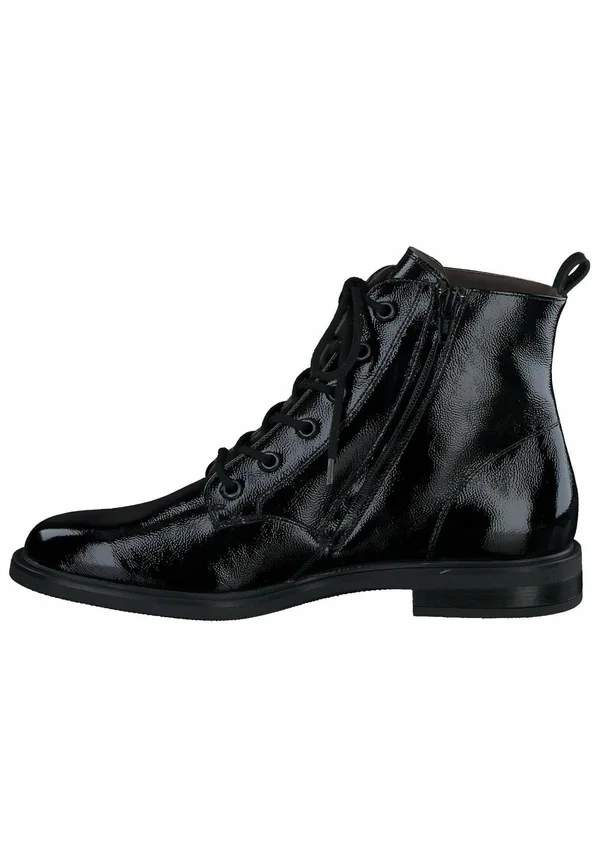 Ankle Boot - knautschlack black