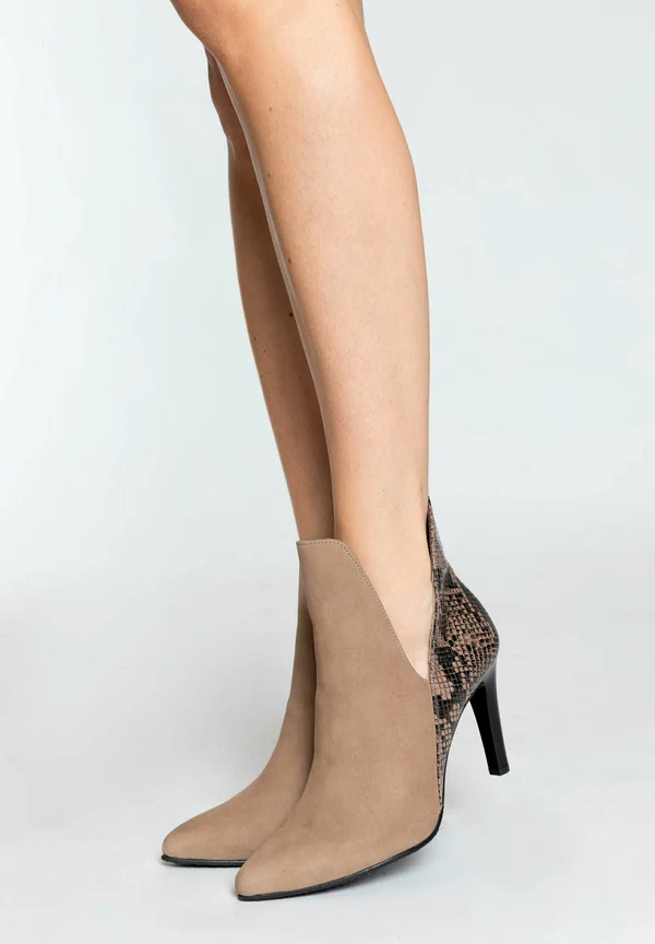 Ankle Boot - nude schlange