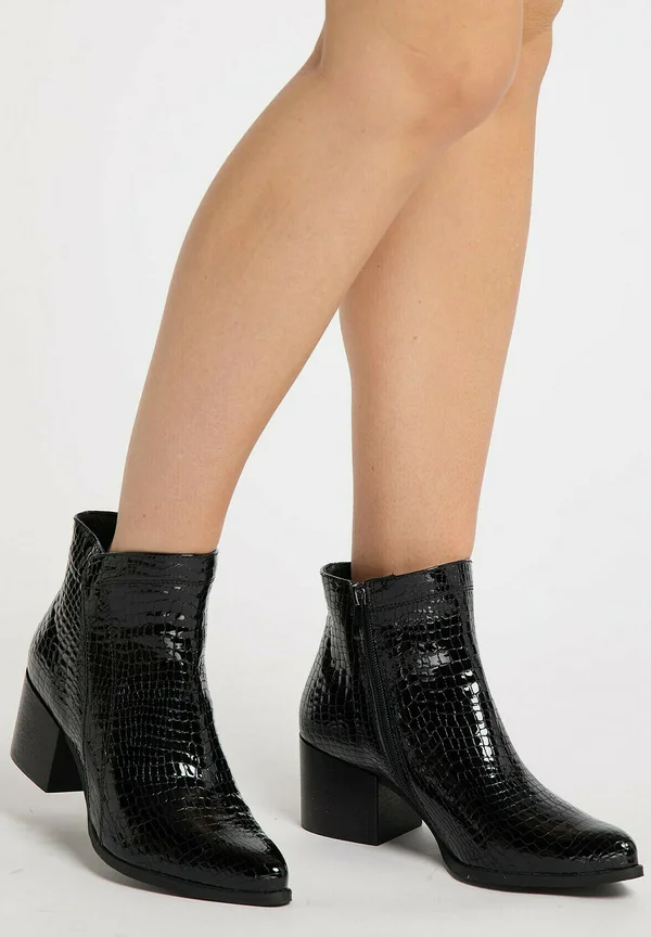 Ankle Boot - schwarz reptil