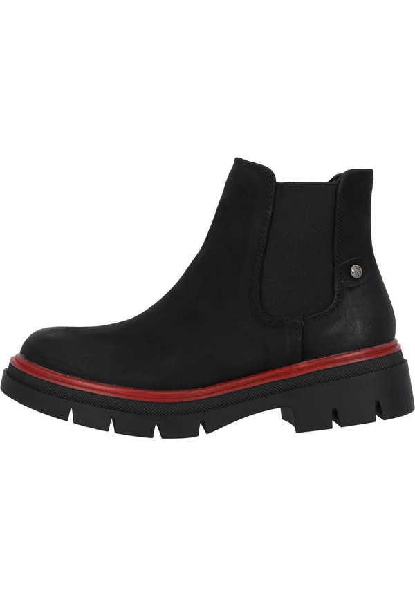 Ankle Boot - schwarz rot