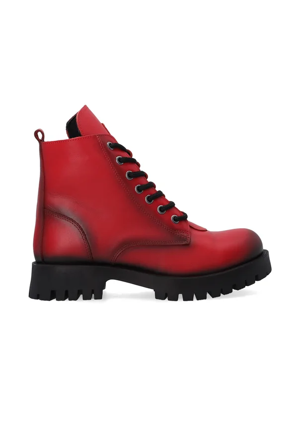 ANKLE BOOTS - Schnürstiefelette - red