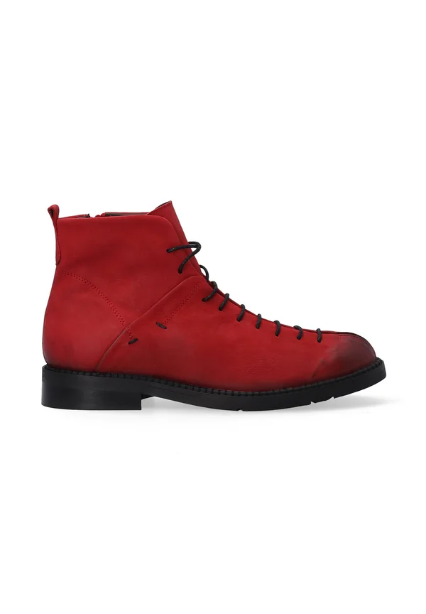 ANKLE BOOTS - Schnürstiefelette - red
