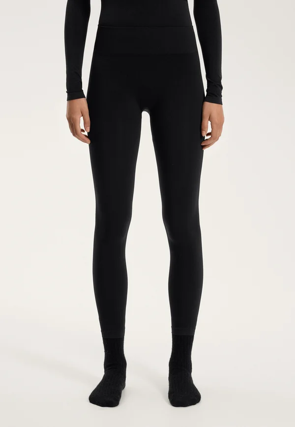 ANKLE-LENGTH SEAMLESS BASE LAYER - Leggings - Hosen - black