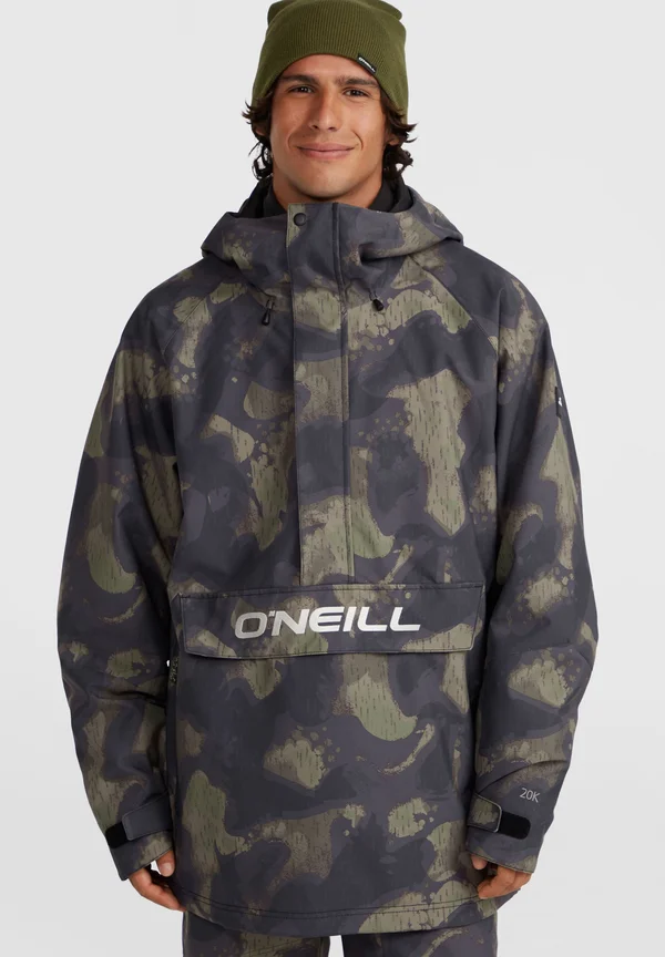 ANORAK - Snowboardjacke - black night camo
