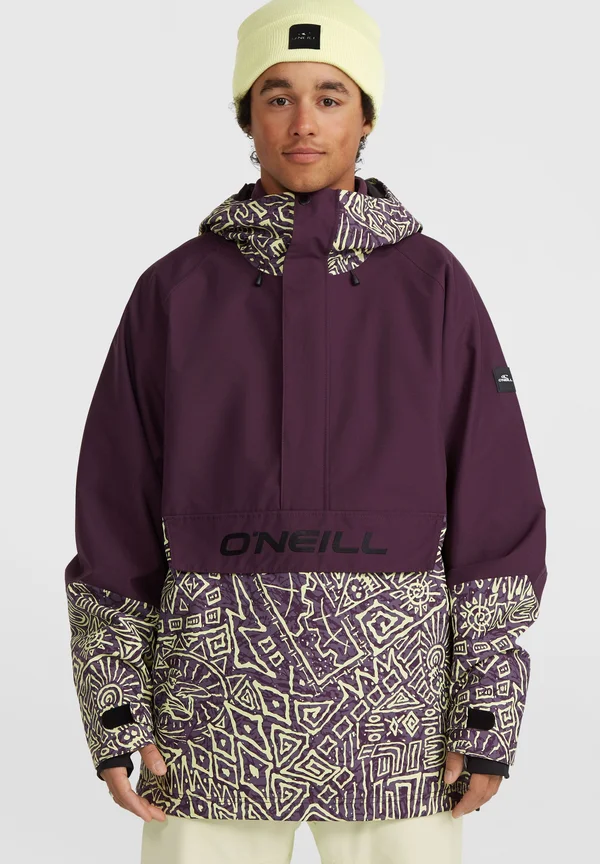 ANORAK - Snowboardjacke - dark purple sketcheritage