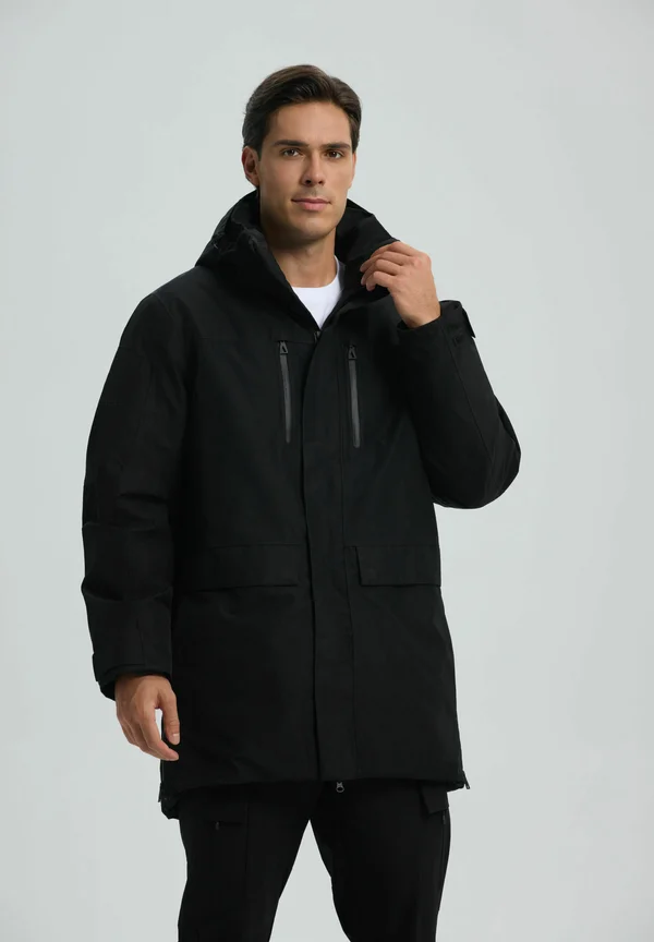 ANTAU - Wintermantel - schwarz