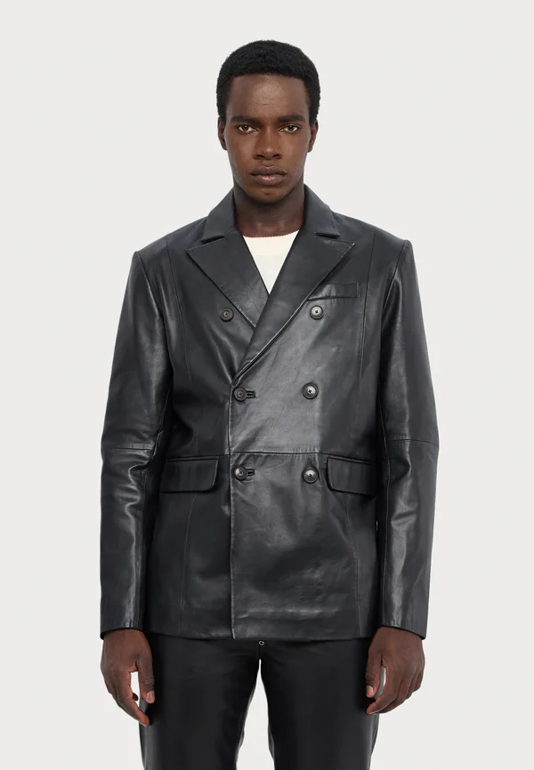 ANTONIO - Lederjacke - black