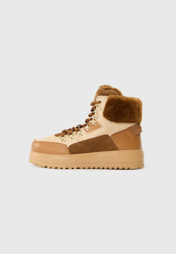 ANTWERP - Snowboot/Winterstiefel - cognac/beige