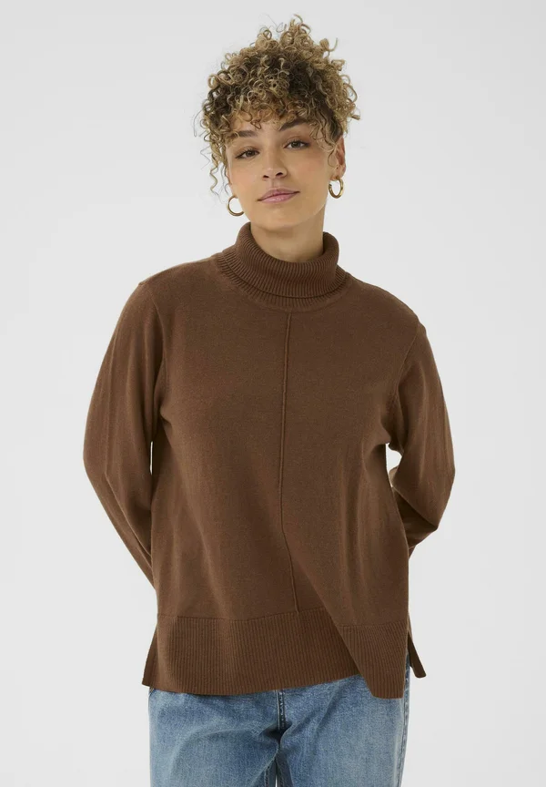 ANVA ROLLNECK - Strickpullover - sorrel horse