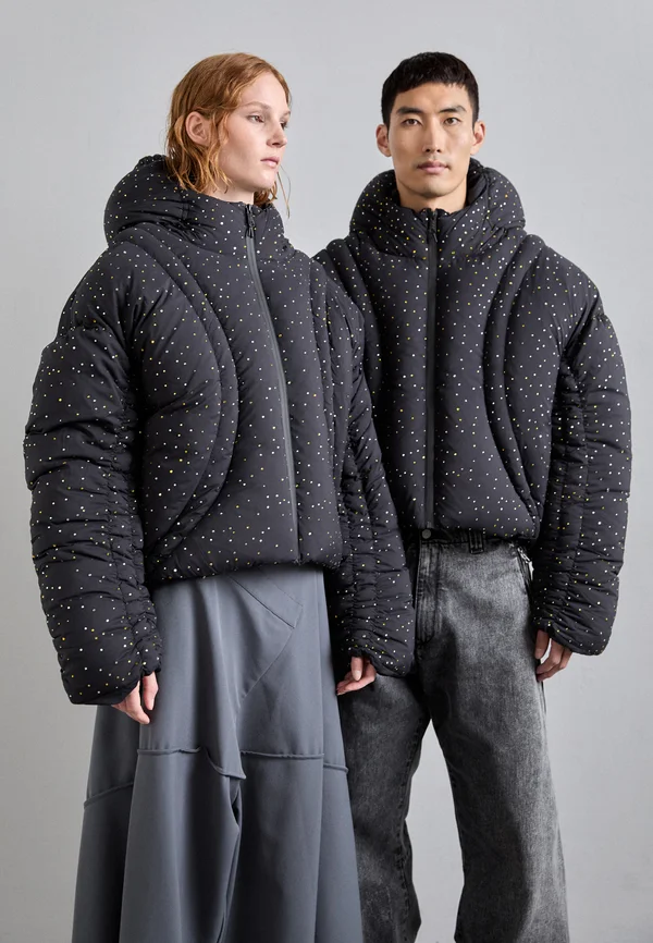 ANYDAY SHINE JACKET UNISEX - Daunenjacke - yellow/black