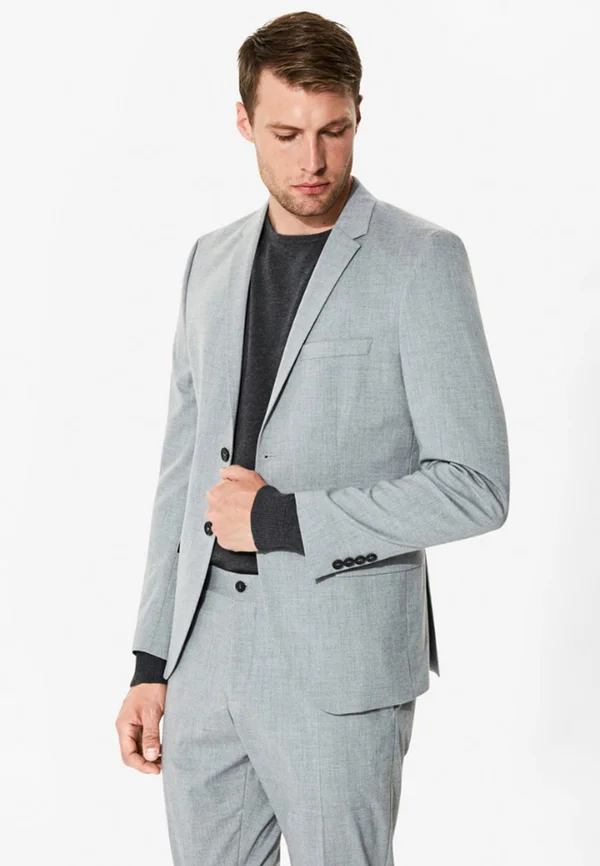 Anzugsakko - light grey melange