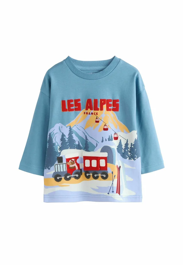 APPLIQUÉ - Langarmshirt - blue les alpes interactive