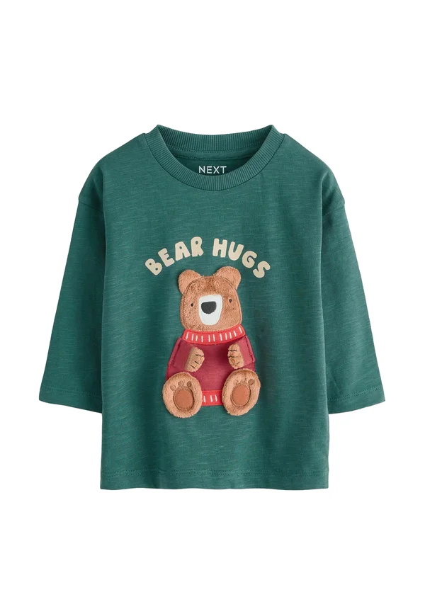 APPLIQUÉ - Langarmshirt - green bear interactive