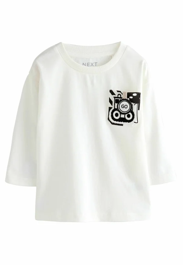 APPLIQUÉ - Langarmshirt - white transport interactive