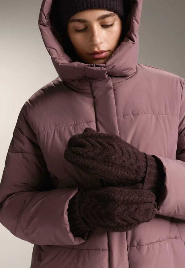 ARAN - Fäustling - dark brown