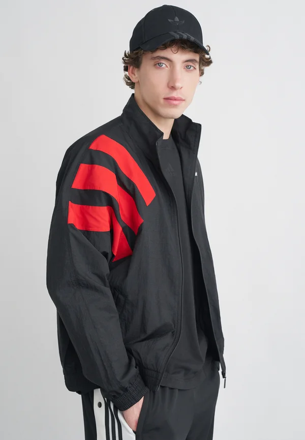 ARCH - Trainingsjacke - black/better scarlet