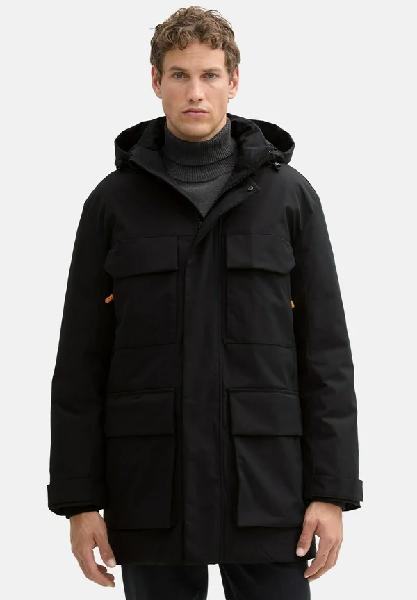 ARCTIC MIT ABNEHMBARER KAPUZE - Wintermantel - black