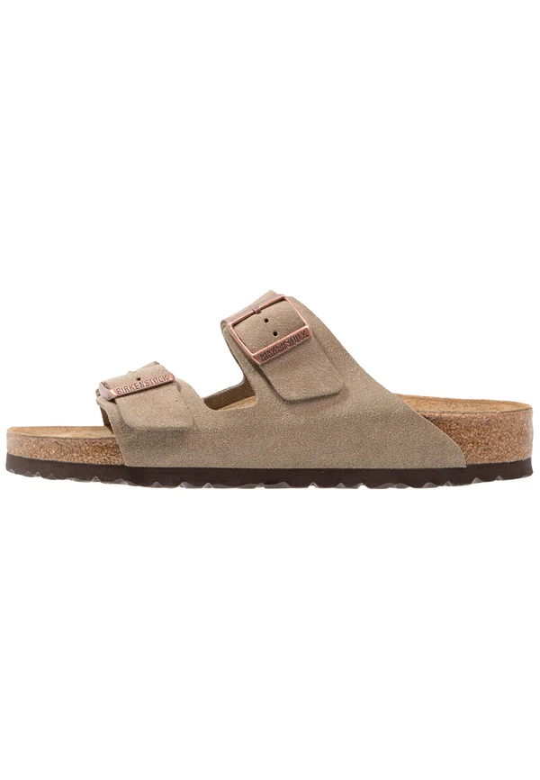 ARIZONA SOFT FOOTBED NARROW FIT - Pantolette flach - taupe