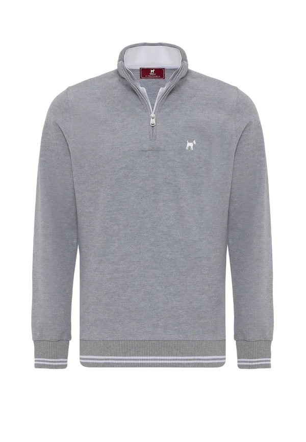 ARMANIE - Strickpullover - grey melange
