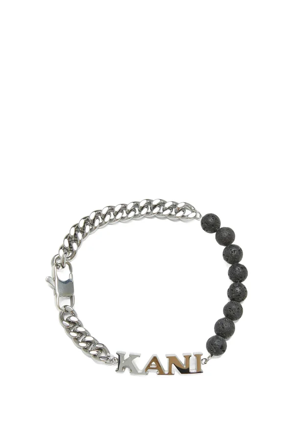 Armband - black and silver coloured