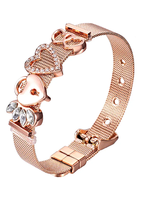 ARMBAND MESH - Armband - rosegoldfarben