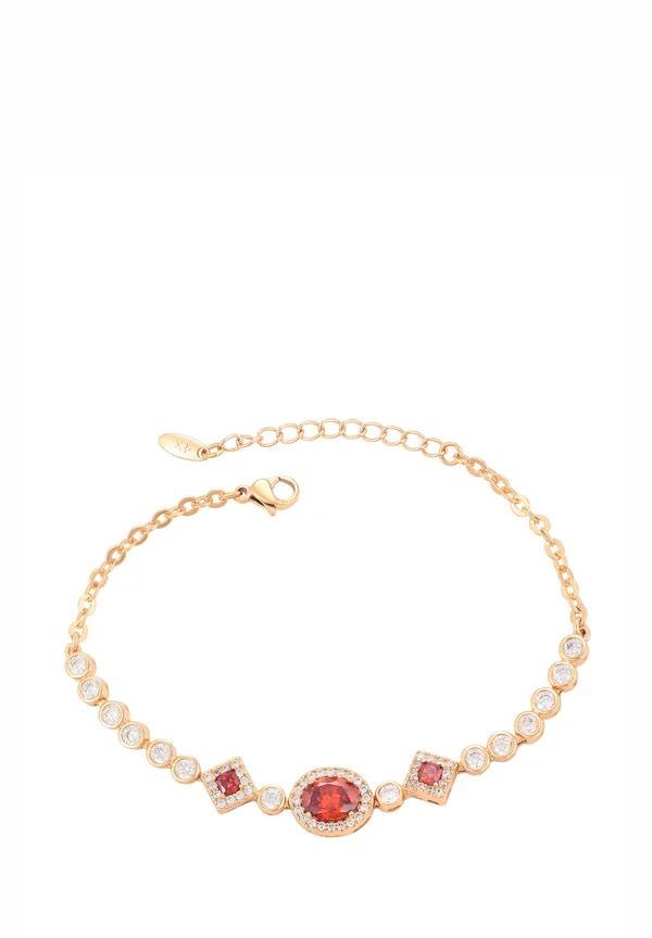 Armband - rose gold-coloured red