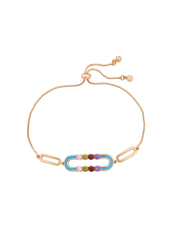 Armband - rose gold multicolor