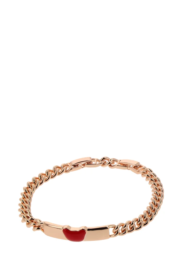 Armband - rose gold/red