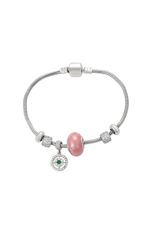 Armband - silver rose