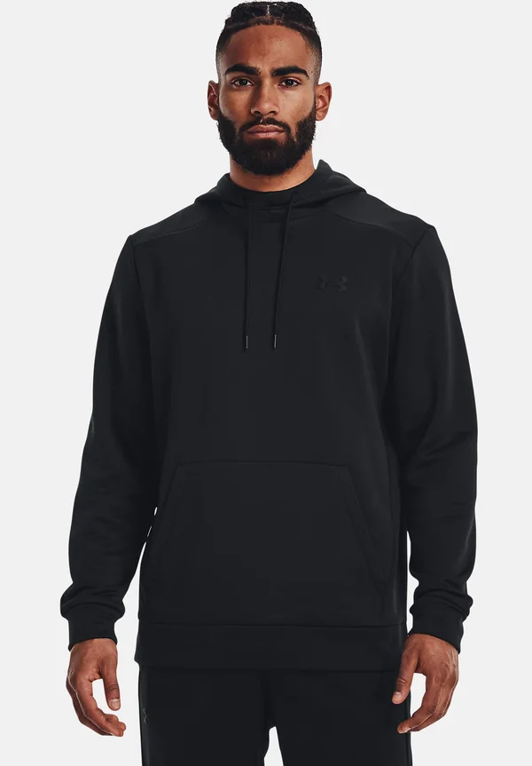 ARMOUR FLEECE - Kapuzenpullover - black