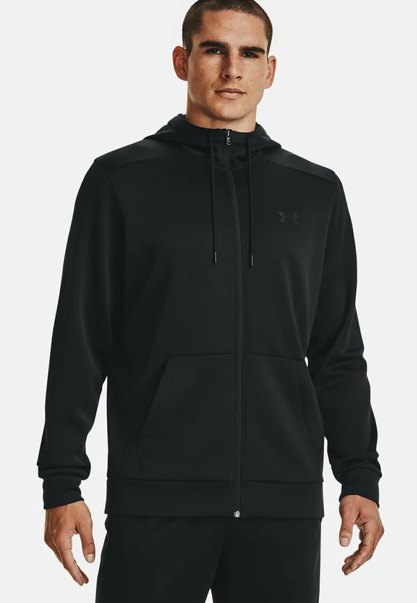 ARMOUR FLEECE - Sweatjacke - black