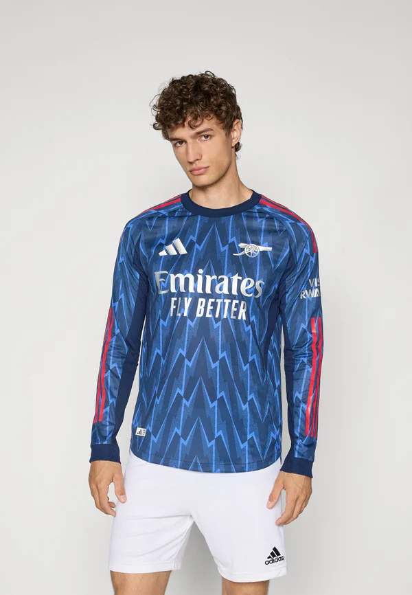 ARSENAL FC 25/26 AWAY JERSEY AUTHENTIC LONGSLEEVE - Vereinsmannschaften - night indigo/matte silver