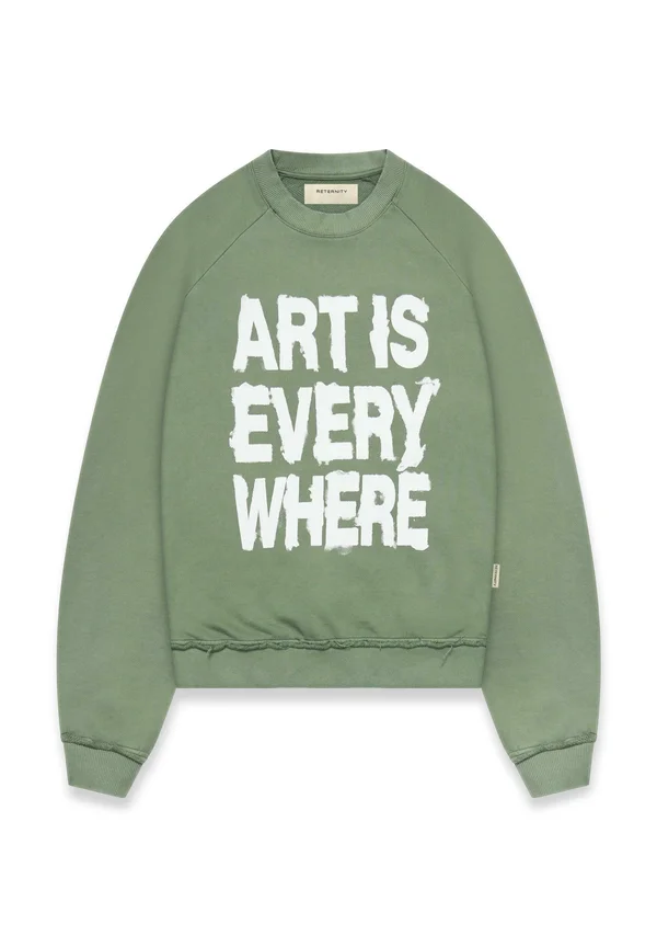 ART IS EVERYWHERE - Strickpullover - washedgreen