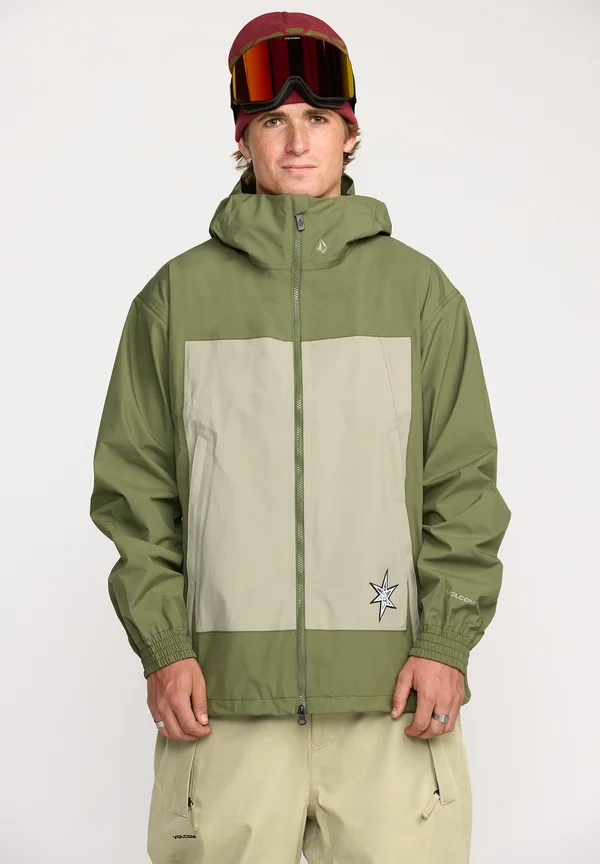ARTHUR 3L 15K - Snowboardjacke - dark olive