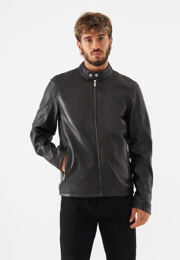 ARTHUR RACER - Lederjacke - schwarz