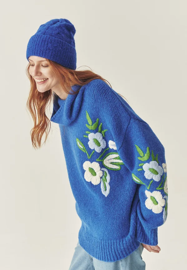 ASAMI - Strickpullover - blue