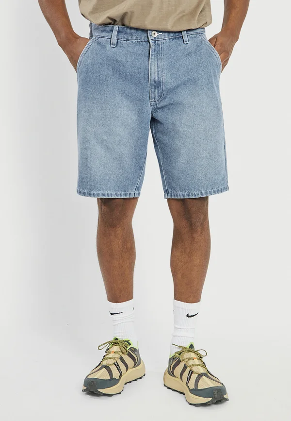 ASHER LOOSE FIT - Jeans Shorts - light blue